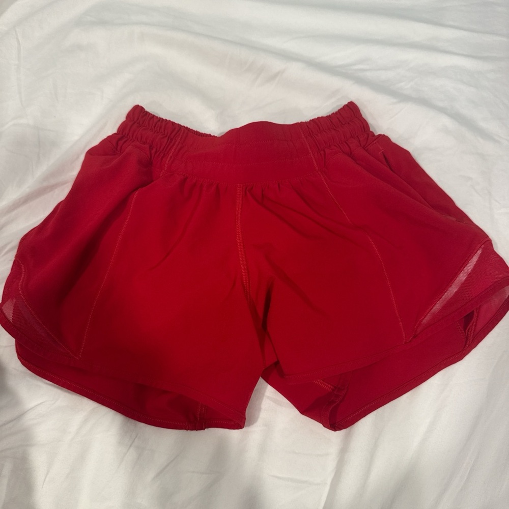 Lululemon hotty hot red shorts
